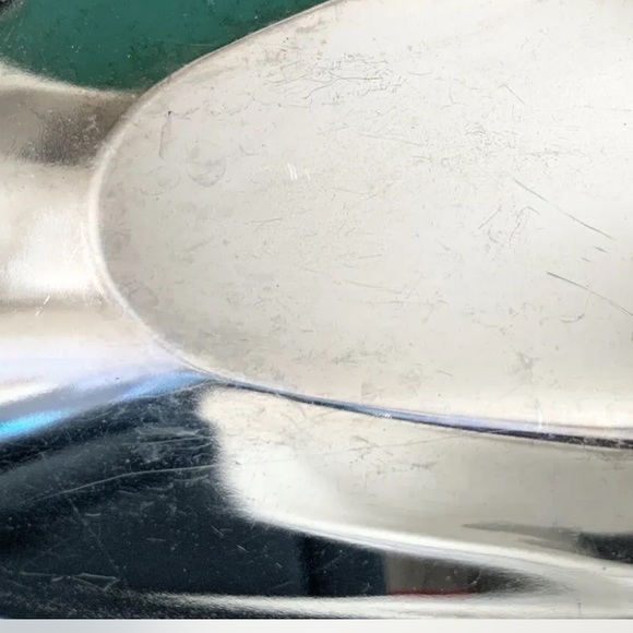 Vintage Kromex Oblong Serving Tray Platter MCM Chrome & Wood Handles USA - Picture 5 of 5